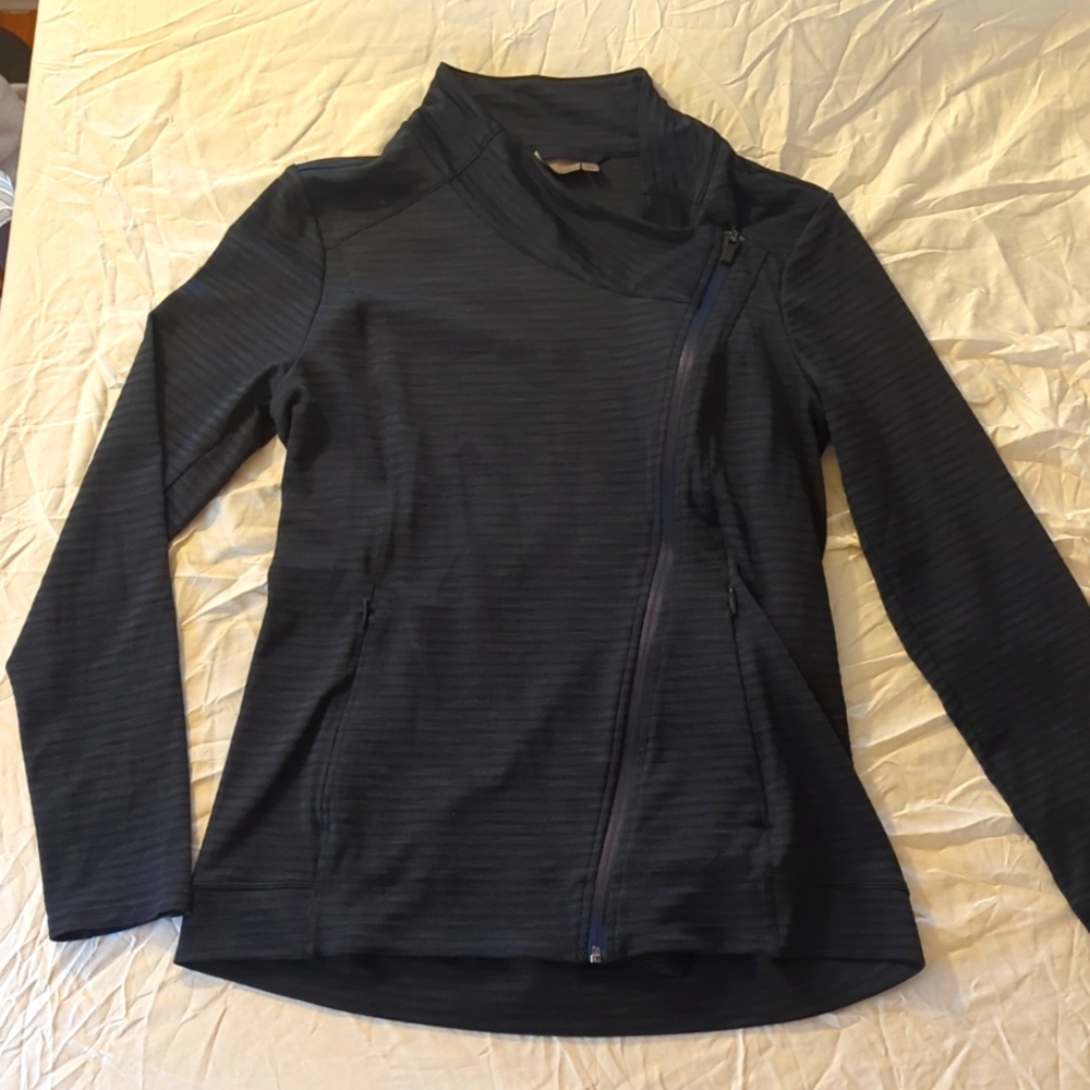 Navy Athleta Yoga Full Zip Jacket